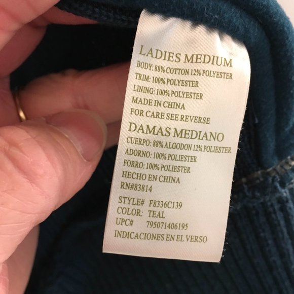 Green Tea Teal Tweed Vest - Picture 9 of 9